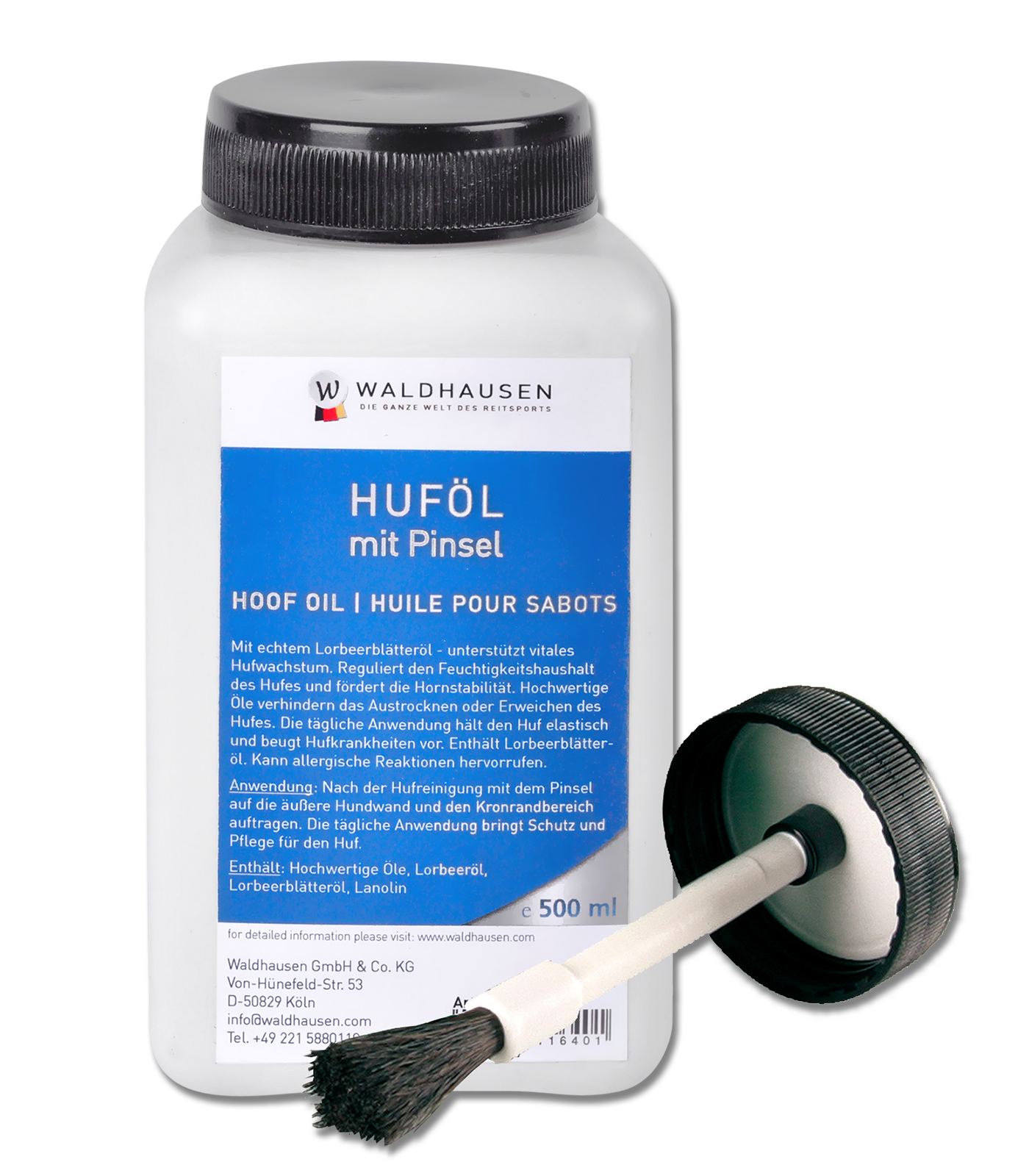 Huföl mit Lorbeeröl mit Pinsel 500 ml