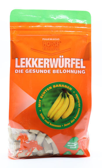 Lekkerwürfel   mit echten Bananen